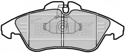 Комплект тормозных колодок, дисковый тормоз BORG & BECK BBP2071