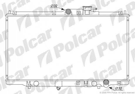 Радіатор охолодження Polcar 381808-1 (фото 1)