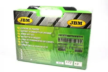 Набір біт комбінований 75 од. JBM 52550