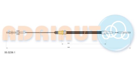 VW трос ручного гальма T5/6 (1830/515) ADRIAUTO 55.0239.1