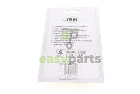 Манометр шинний цифровий (0-15 bar) JBM 53418