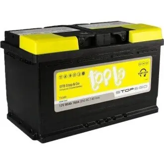 80 Ah/12V EFB Euro (0) TOPLA 112 080