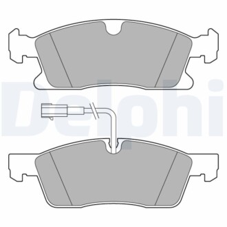 Тормозные колодки, дисковые. Delphi LP3634