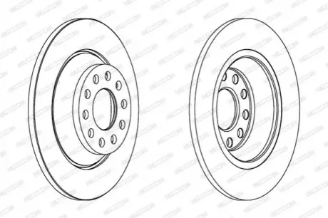 Гальмівний диск FERODO DDF1307C