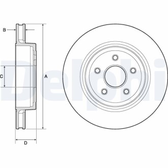 Тормозной диск Delphi BG9170C