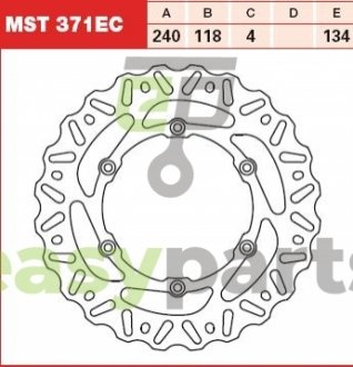 Тормозной диск TRW MST371EC