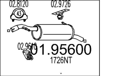 Глушник MTS 01.95600