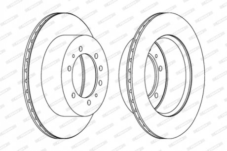 Тормозной диск FERODO DDF9761