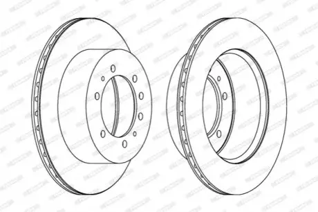 Гальмівний диск FERODO DDF9761