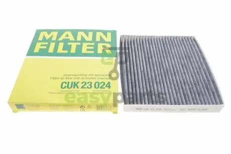 Фільтр салону Hyundai Santa Fe IV/Tucson III/Kia Sorento IV/V 18- (вугільний) MANN CUK 23 024