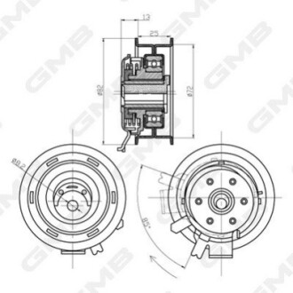 Ролик натяжний GMB GTB0150