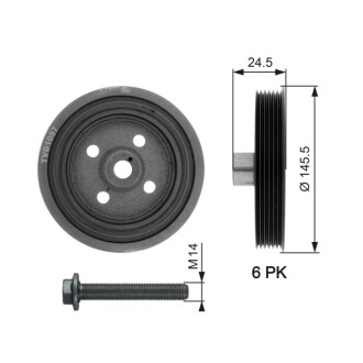 Шків ременя Gates TVD1057A