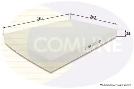 - Фільтр салону (аналогWP6810/LA31) Comline EKF112