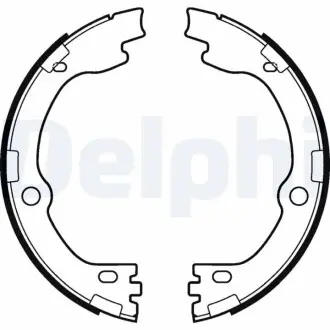 Гальмівні колодки, барабанні Delphi LS2119