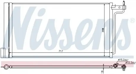 Конденсатор, кондиционер NISSENS 940181