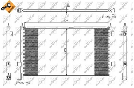 Радіатор кондиціонера NRF 35591