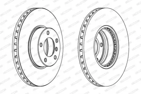 Гальмівний диск FERODO DDF1202C1