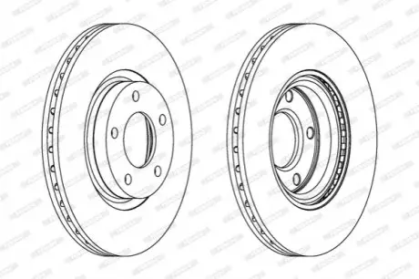 Гальмівний диск FERODO DDF1312C