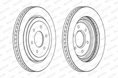 Гальмівний диск FERODO DDF1611C1