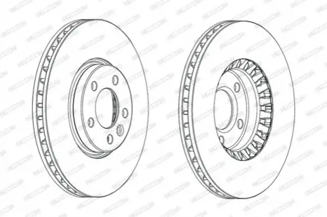 Диск тормозной FERODO DDF2182C1