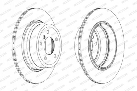 Гальмівний диск FERODO DDF1868C1
