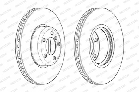 Гальмівний диск FERODO DDF2403C1 (фото 1)