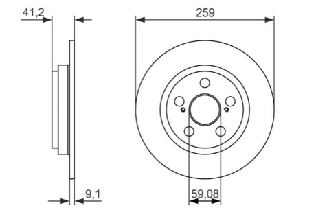 Тормозной диск BOSCH 0986479766 (фото 1)