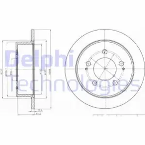 Тормозной диск Delphi BG4220