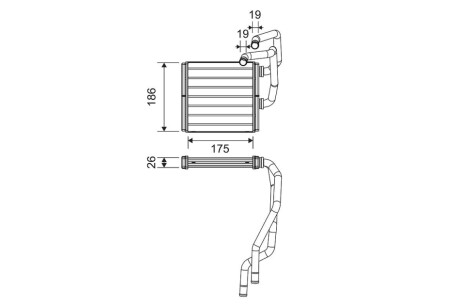 Радиатор печки Valeo 811511