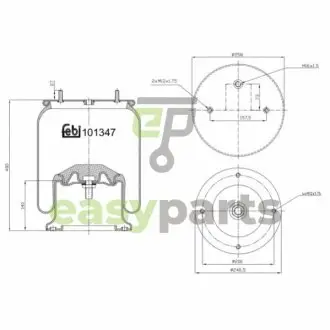 Пневмоподушка FEBI BILSTEIN 101347