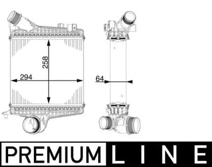 Інтеркулєр MAHLE / KNECHT CI221000P