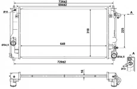 Радиатор NRF 53894