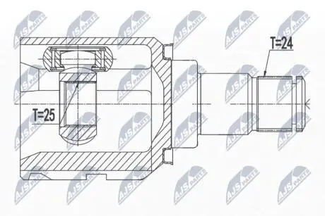 Шарнір рівних кутових швидкостей NTY NPW-TY-156