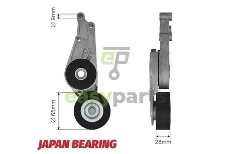 Натягувач ременя ручейкового NTY RNK-AU-026