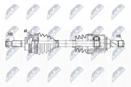 ПРИВОДНОЙ ВАЛ NTY NPW-PL-123
