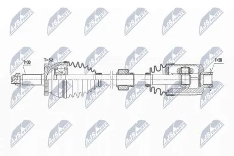 ПРИВОДНОЙ ВАЛ NTY NPW-HY-573