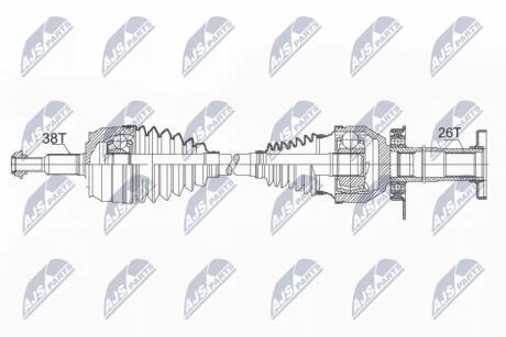 Півосі NTY NPW-VW-103