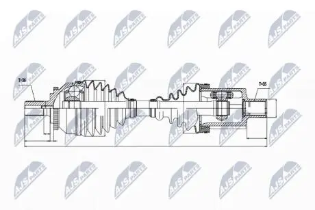 Півосі NTY NPW-VV-018