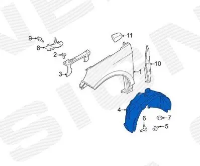 Підкрилок Signeda PFD11400AL