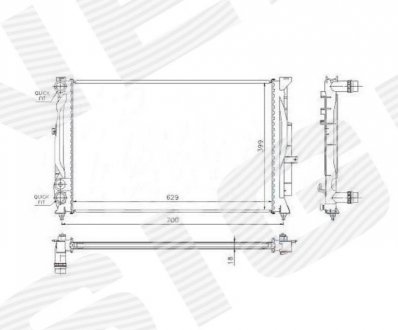 Радиатор Signeda RA60308