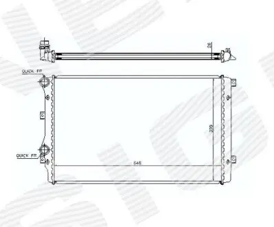 Радиатор Signeda RA65280