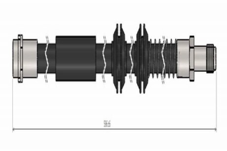 VW Тормозной шланг T5 пер. CAVO C900647A