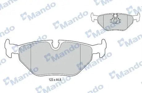 Фото тормозные колодки к дискам MANDO MBF015120 Тормозные колодки к дискам MANDO MBF015120