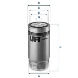 Топливный фильтр UFI 2434400