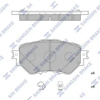 Колодки гальм. MAZDA 3 BM/BN FR 15- USA ONLY Hi-Q (SANGSIN) SP4123