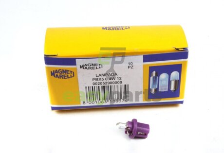 Автолампа PBX5 12V 0.4W BX8.5d (PBX5 0,4W 12) MAGNETI MARELLI 002052900000