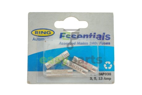 Комплект запобіжників 240V (3A/5A/13A) Ring RAP038