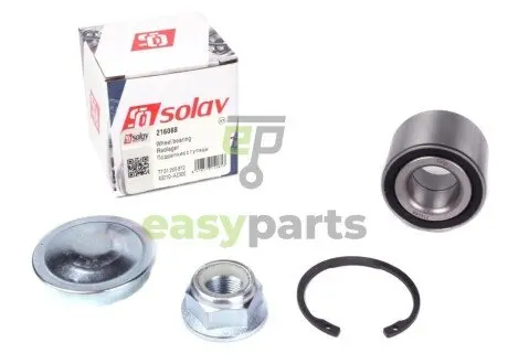 Підшипник маточини (задньої) Renault Kangoo 08-/Scenic 09- (30x62x48) (к-кт) Solgy 216088