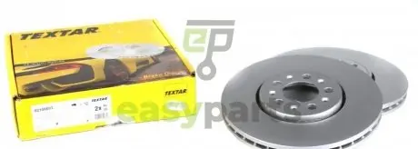 Диск гальмівний (передній) Skoda Roomster 06- (287x25) (замінено на 92106605) TEXTAR 92106603 (фото 1)