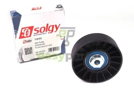 Ролик генератора VW/Audi 1.9D/ VW T4 2.5TDI (натяжний) (78х25.2) Solgy 110151